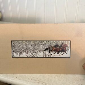 Bev Doolittle matted  sacred ground horse print 5” x 9”